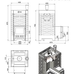 ASTON 16 INOX со стеклом