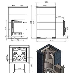 Эверест  "Steam Master 38 INOX" Пироксенит Элит, S-40