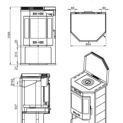 ASTON 12 кВт (200 м3) Призматик с плитой (Амфиболит)