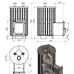 Эверест "Steam Master 38 INOX" Ламель Пироксенит Элит, S-20