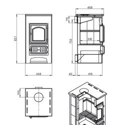 Везувий ПК-01 (270), амфиболит 9 кВт (150 м3) Ø 115 мм