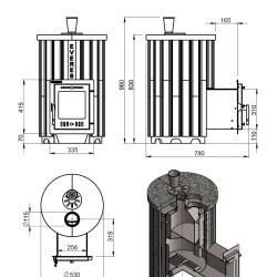 Эверест "Steam Master 18 INOX" Ламель Талькохлорит, S-20