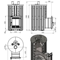 Эверест "Steam Master 44 INOX" Ламель Амфиболит, S-20