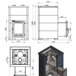 Эверест "Steam Master 38 INOX" Амфиболит, S-40