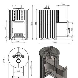Эверест "Steam Master 30 INOX" Ламель Талькохлорит, S-20